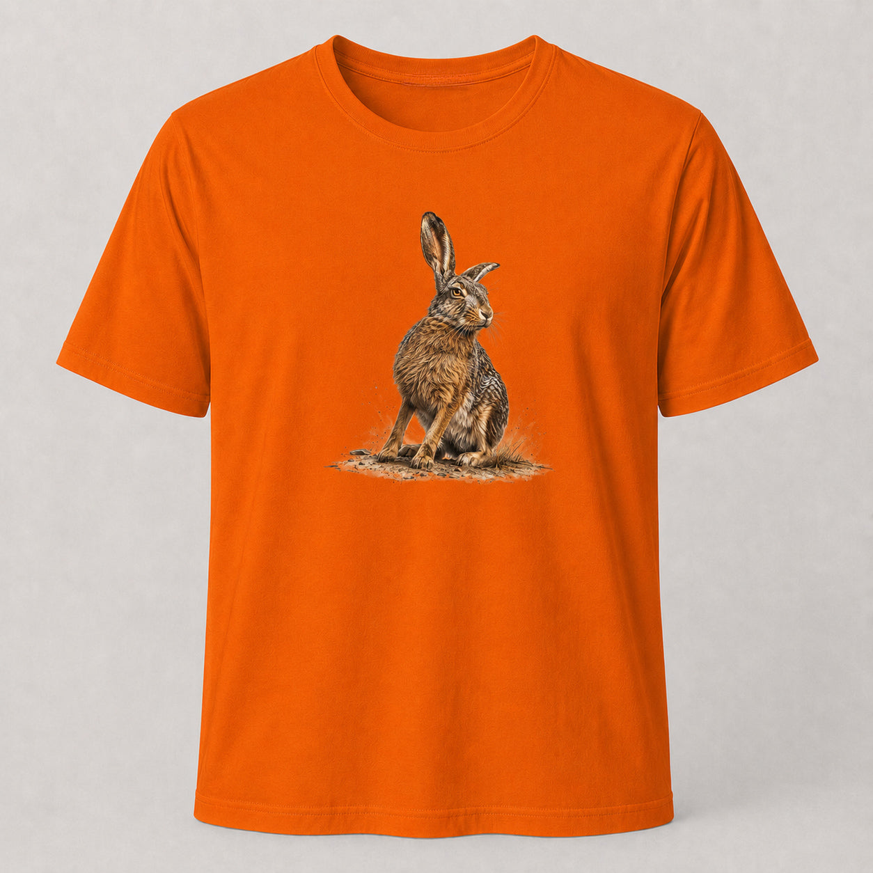 Hardstone Yabani Tavşan Baskılı %100 Pamuk T-Shirt