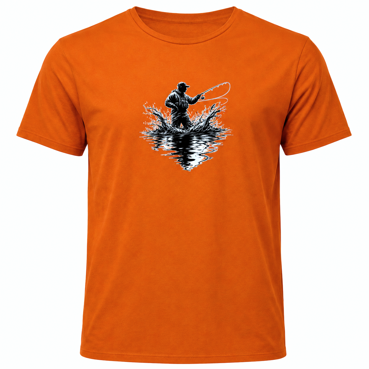 Hardstone At-Çek Balıkçı Baskılı %100 Pamuk T-Shirt