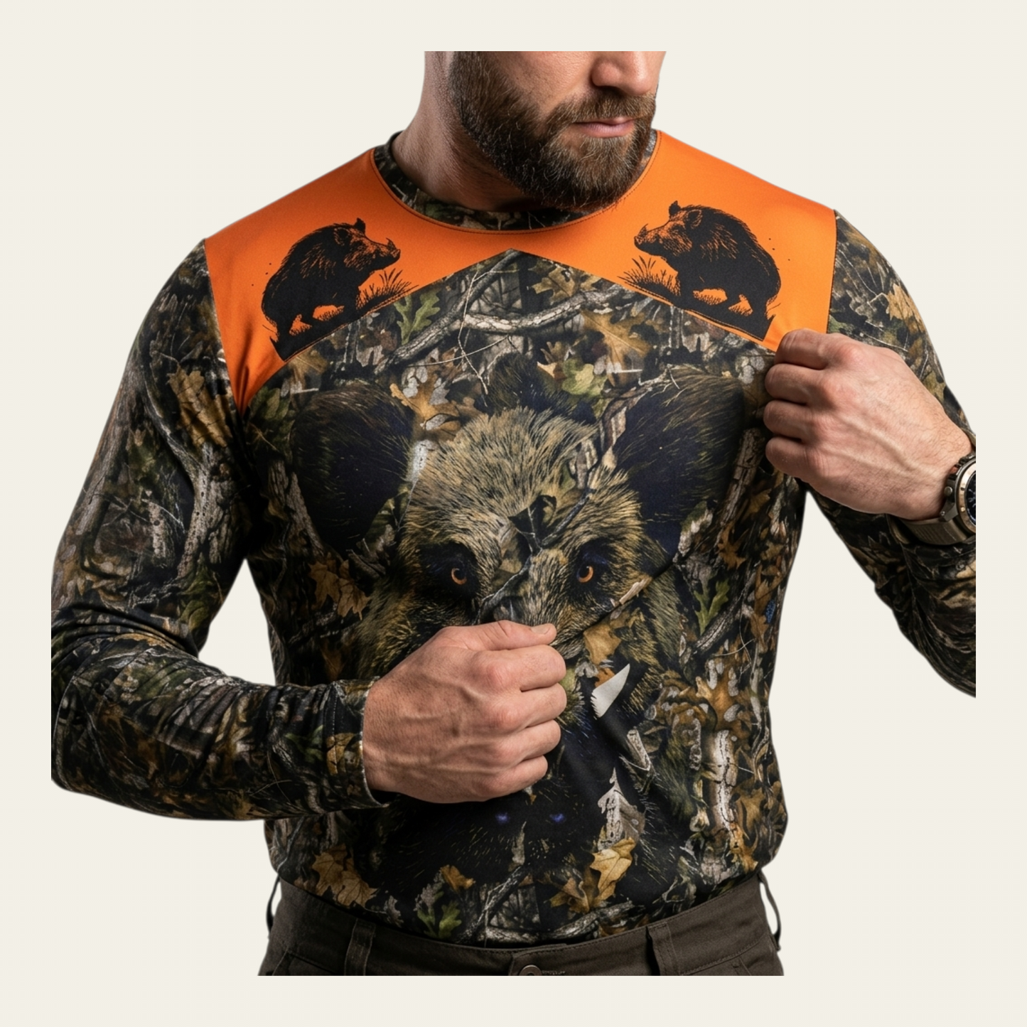 Şehir ve outdoor uyumlu Hardstone erkek tişörtü haki