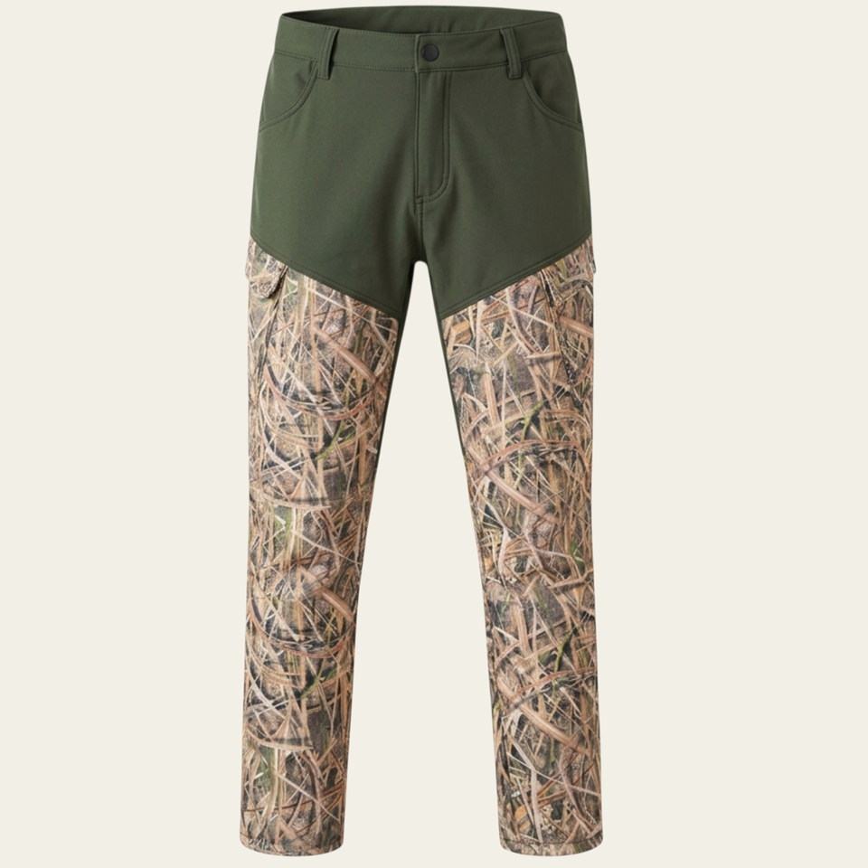 Haki / İnce Saz Desen  Softshell Pantolon