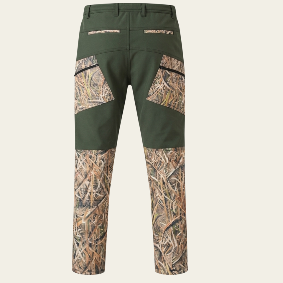 Haki / İnce Saz Desen  Softshell Pantolon