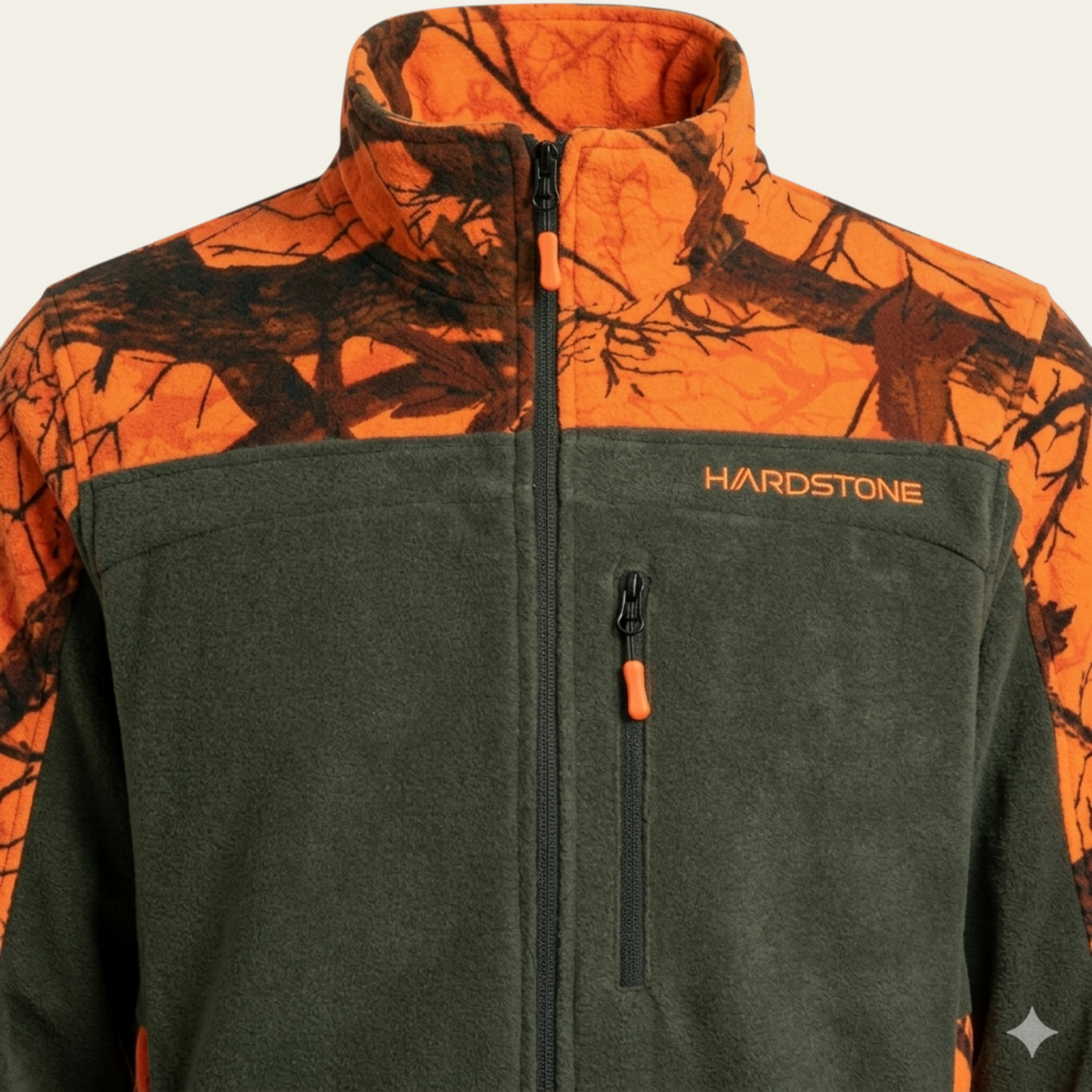 Hardstone termal özellikli sıfır tüylenme outdoor polar haki