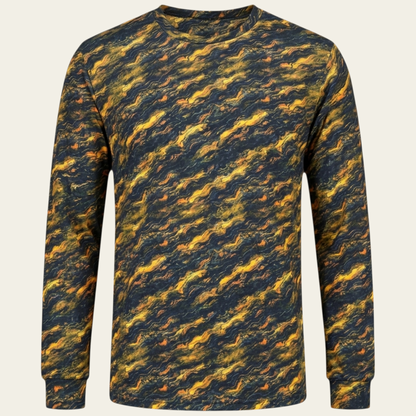 Van Gogh Tablo Desen Uzun Kollu T-shirt
