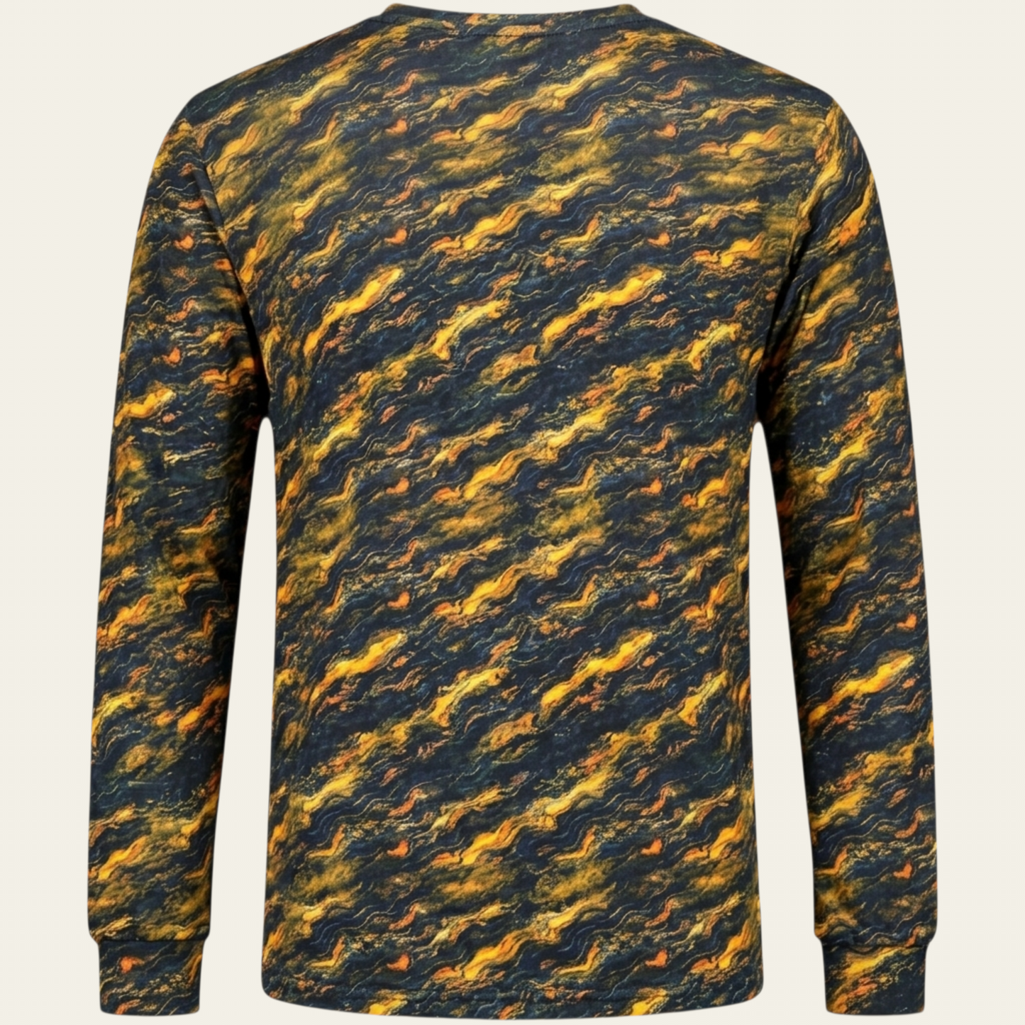 Van Gogh Tablo Desen Uzun Kollu T-shirt