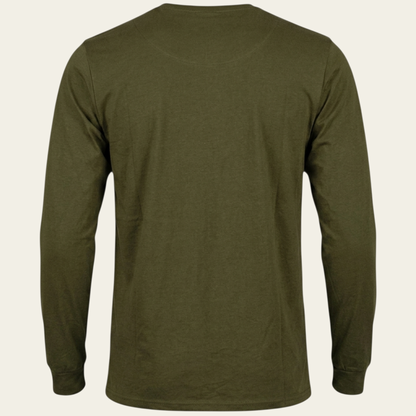 Ördek Desenli Haki Uzun Kollu T-shirt