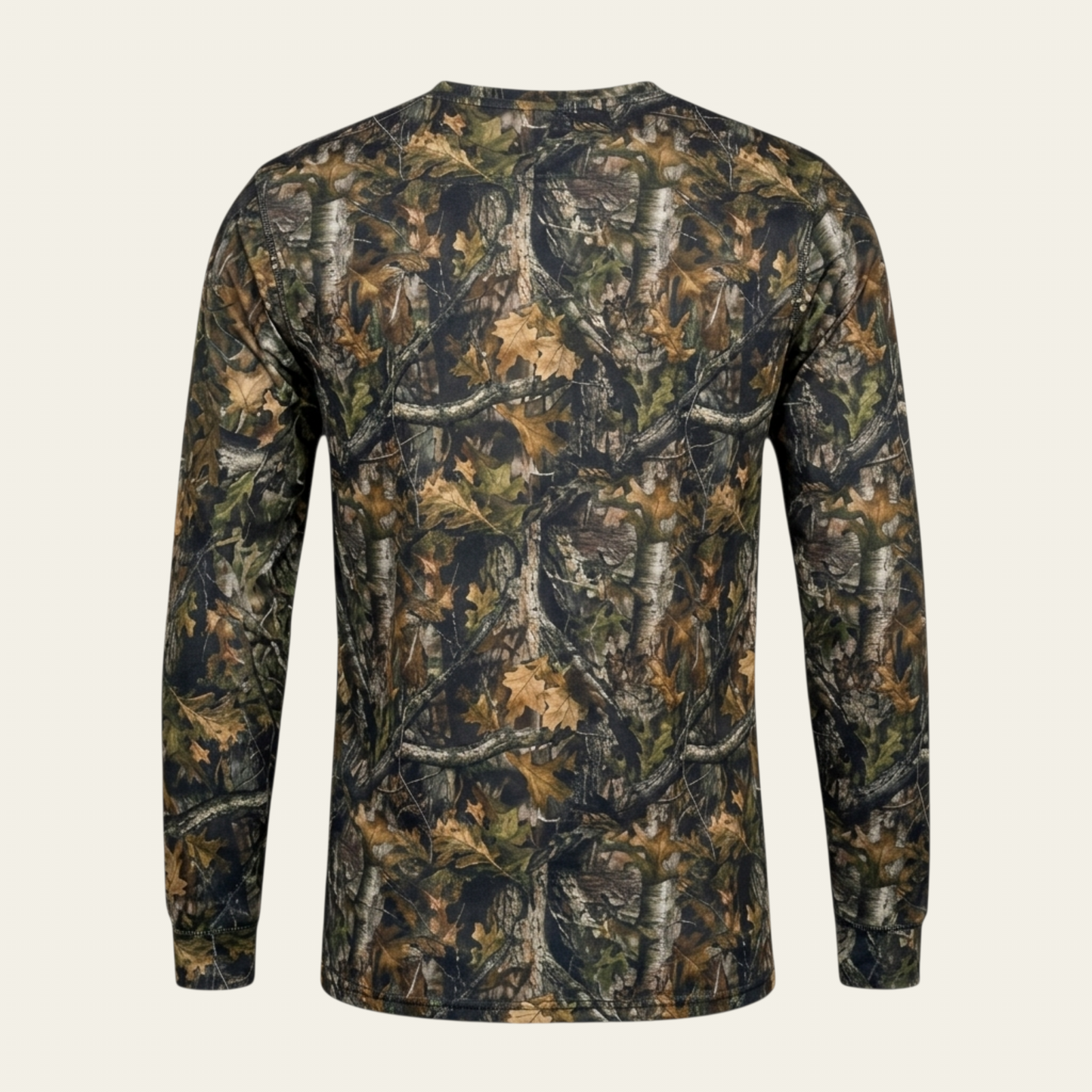 Tavşan-Meşe Desen Uzun Kollu T-shirt