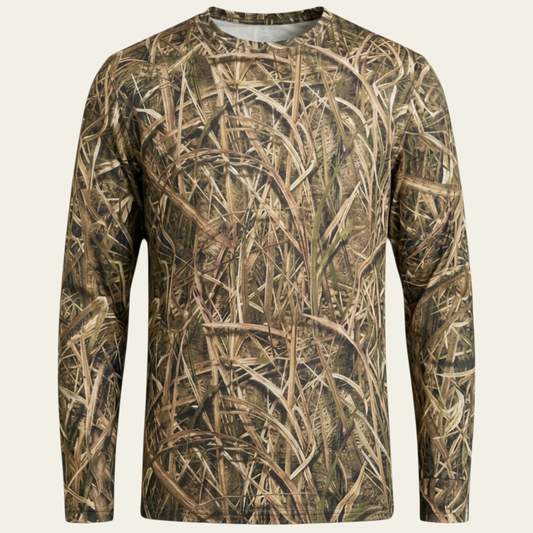 Uzun Kollu Saz Desen T-shirt