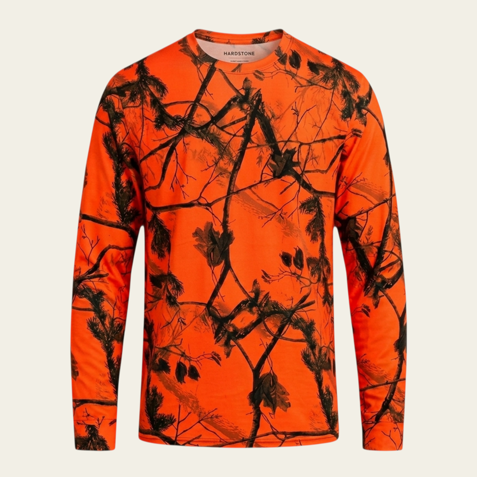 Dal Desenli Neon Uzun Kollu T-shirt