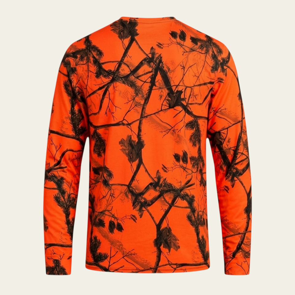 Dal Desenli Neon Uzun Kollu T-shirt