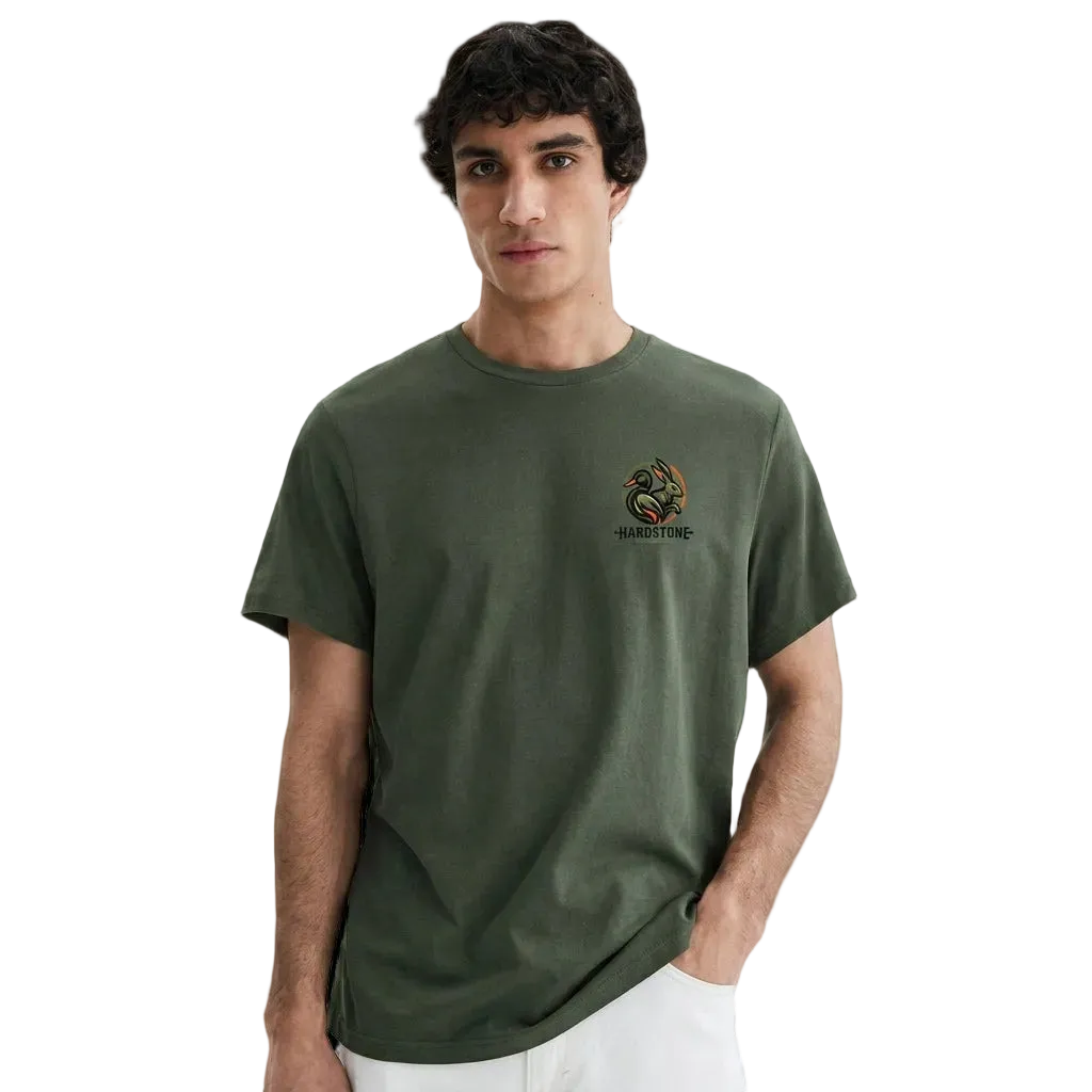 Hardstone Signature Logo Baskılı %100 Pamuk T-Shirt