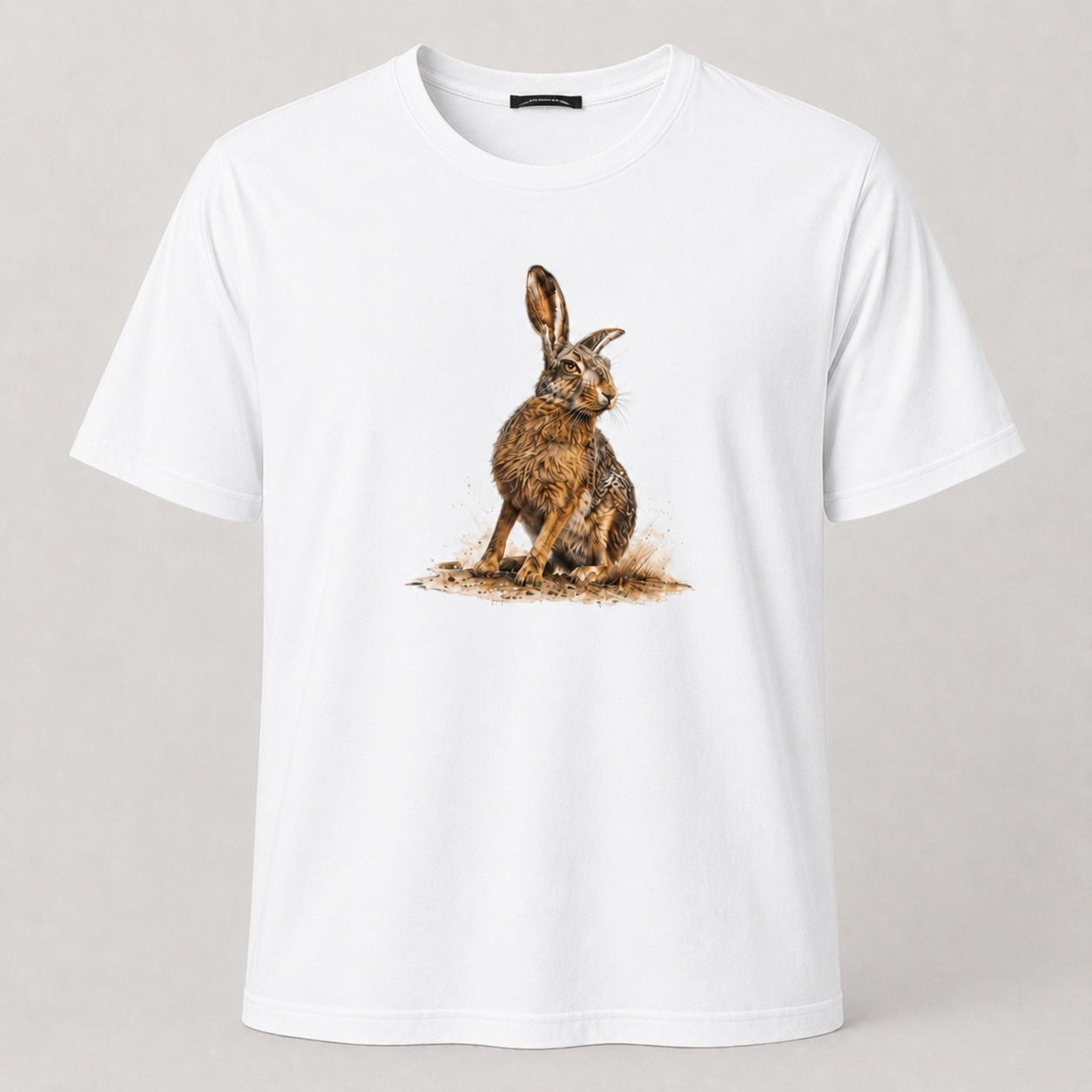 Hardstone Yabani Tavşan Baskılı %100 Pamuk T-Shirt