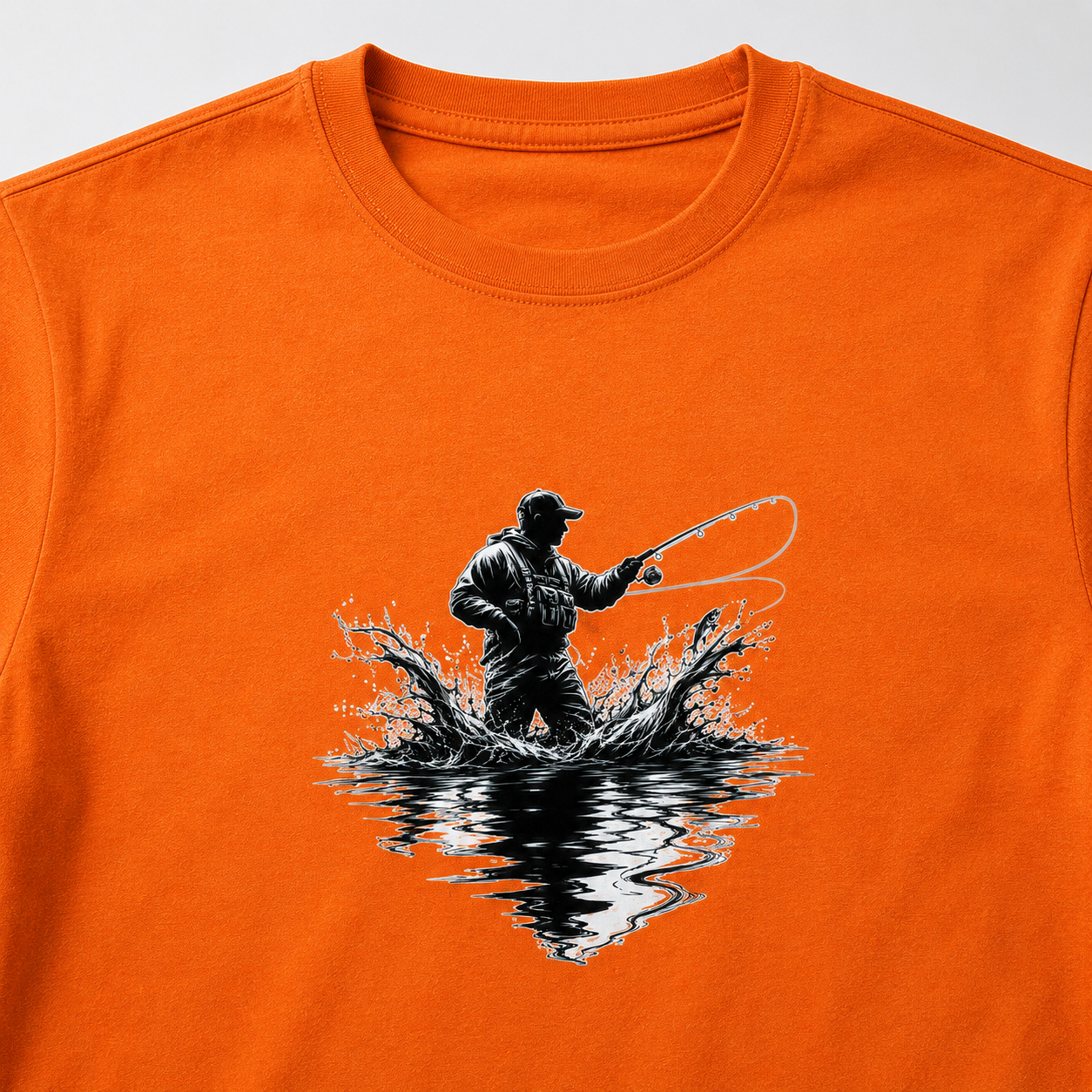 Hardstone At-Çek Balıkçı Baskılı %100 Pamuk T-Shirt