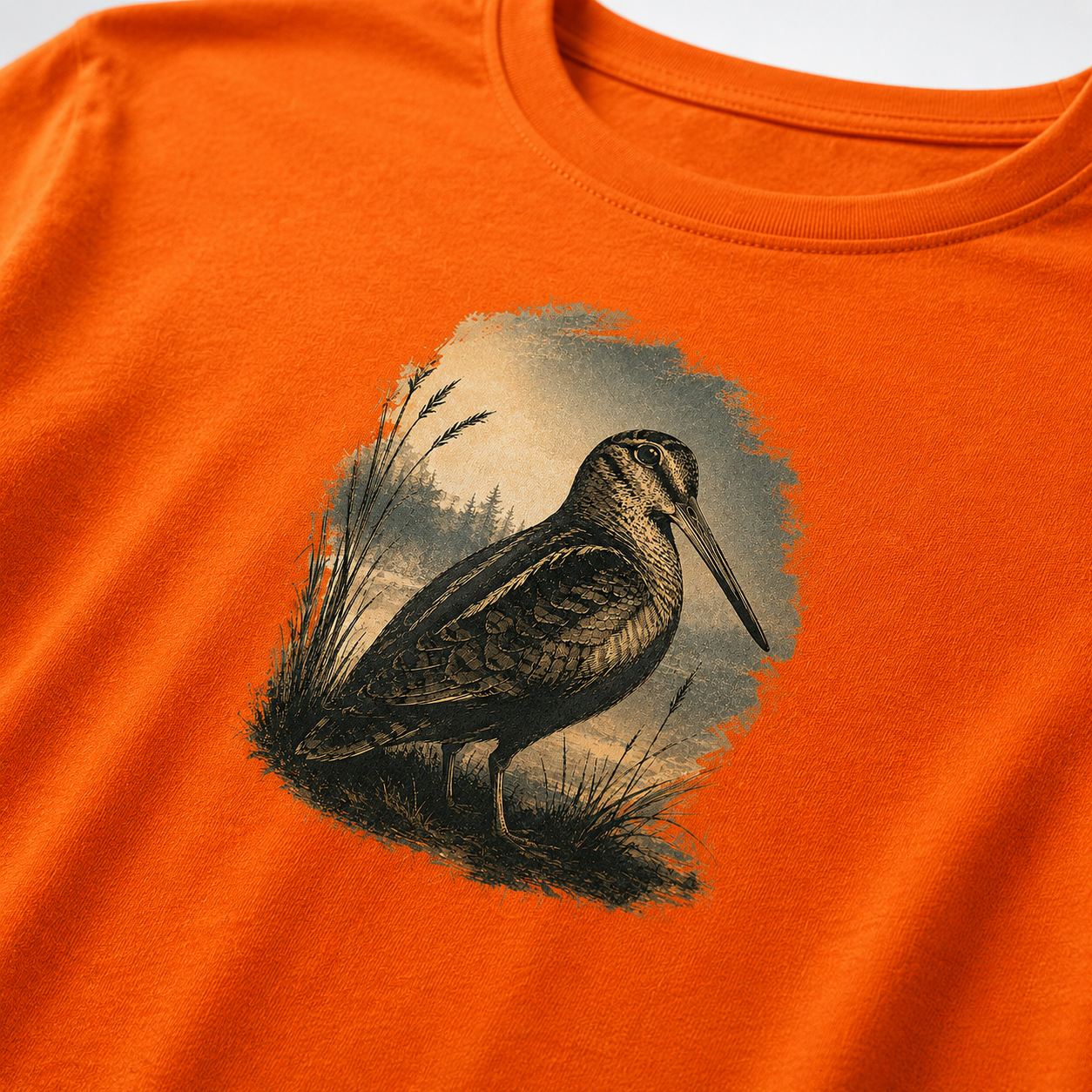 Hardstone Çulluk Kuşu Baskılı %100 Pamuk T-Shirt