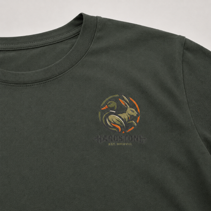 Hardstone Signature Logo Baskılı %100 Pamuk T-Shirt baskı ve kumaş detay görseli