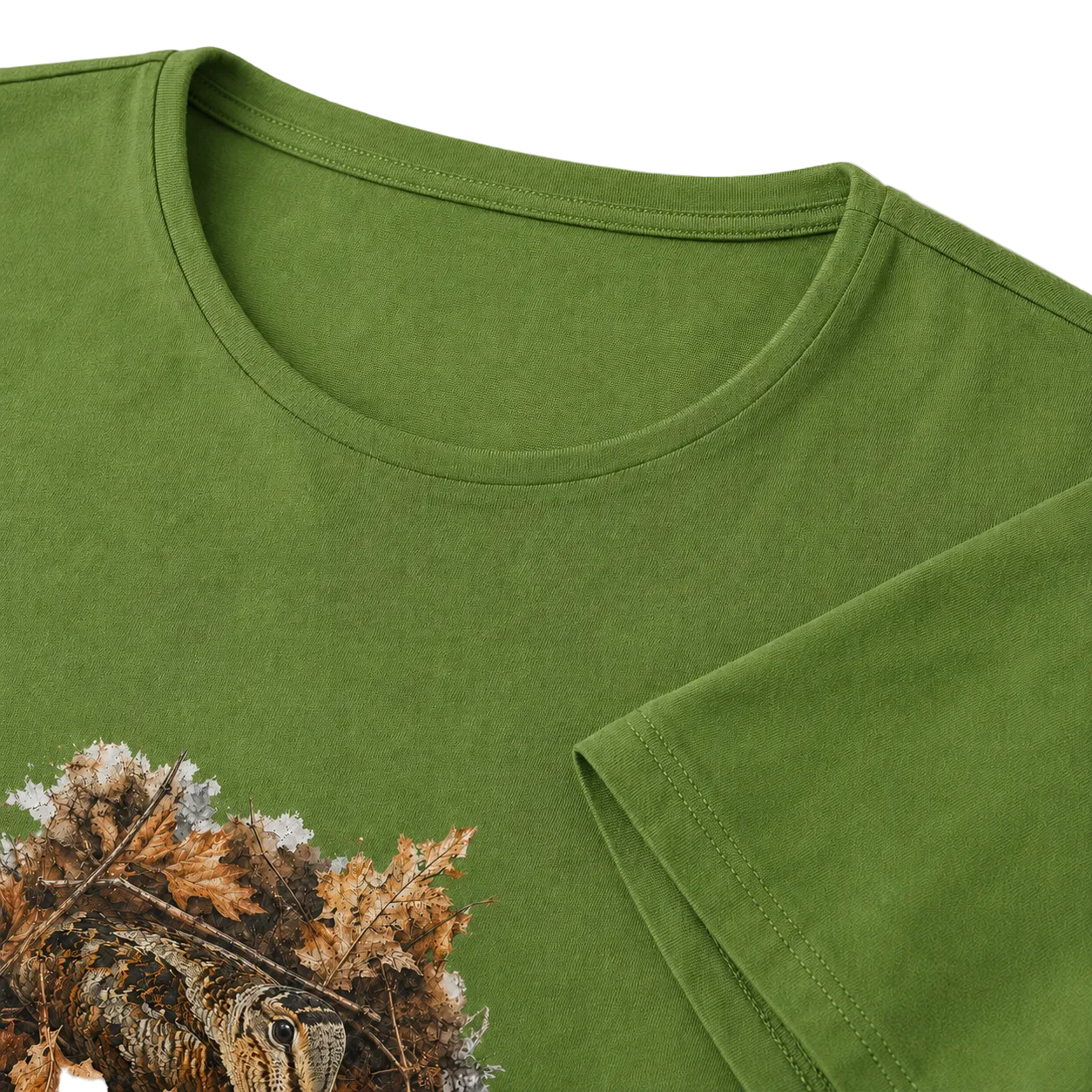 Hardstone 'Sonbahar Kamuflajı' Çulluk Kuşu %100 Pamuklu T-Shirt baskı ve kumaş detay görseli