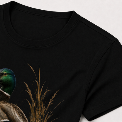 Hardstone Klasik Yeşilbaş Ördek Baskılı %100 Pamuk T-Shirt