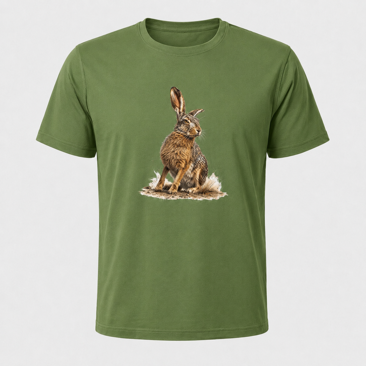 Hardstone Yabani Tavşan Baskılı %100 Pamuk T-Shirt