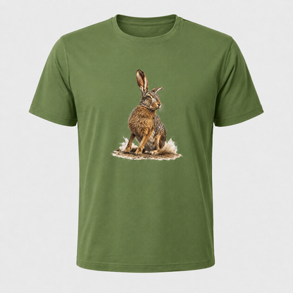 Hardstone Yabani Tavşan Baskılı %100 Pamuk T-Shirt