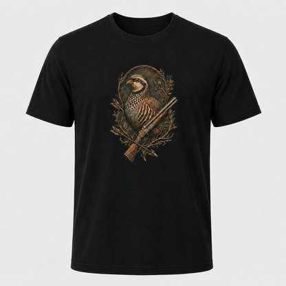 Hardstone Tüfekli Keklik Baskılı %100 Pamuk T-Shirt