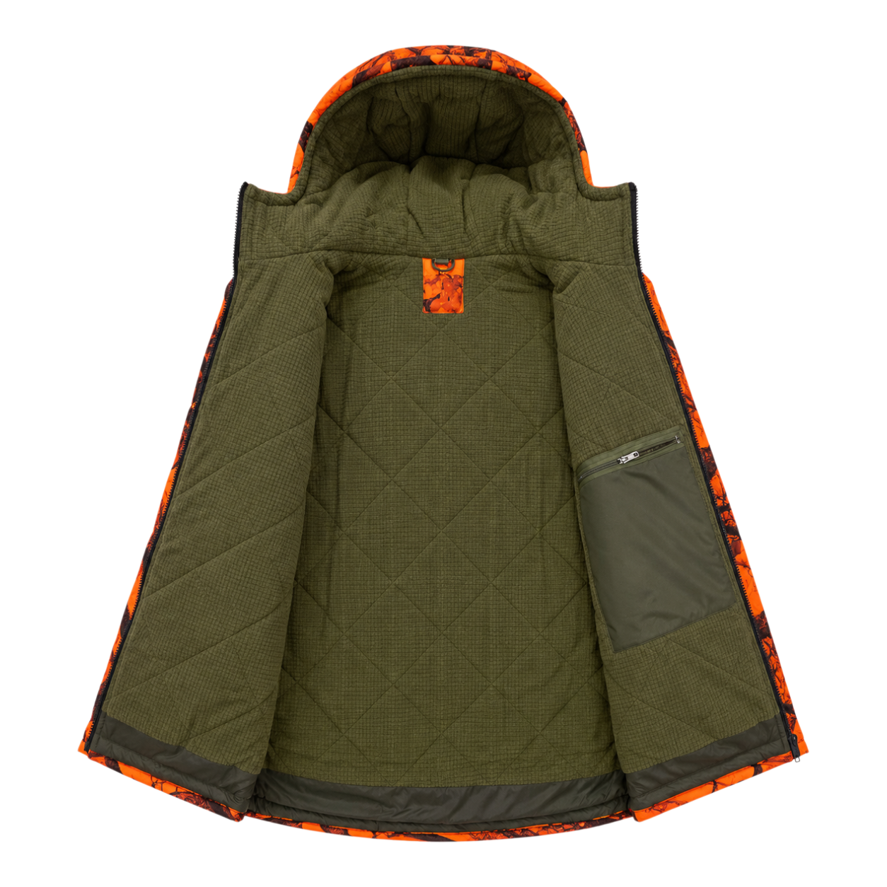 Hardstone Hunter Süet Mont - Turuncu (Neon) Kamuflaj