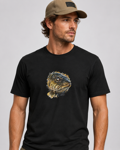 Hardstone Yırtıcı Balık Baskılı %100 Pamuk T-Shirt