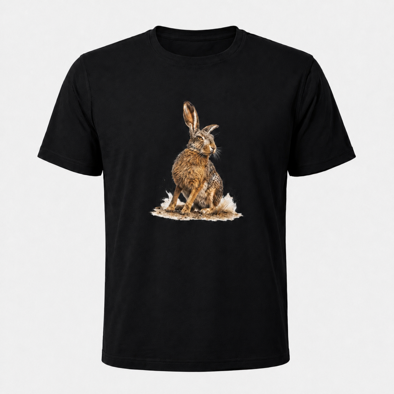 Hardstone Yabani Tavşan Baskılı %100 Pamuk T-Shirt