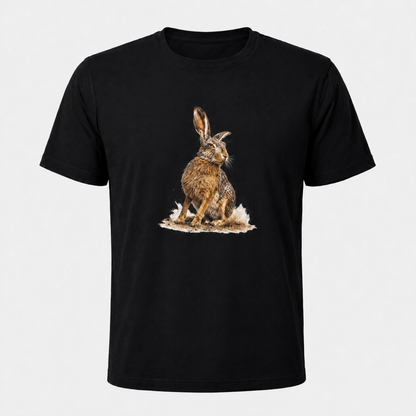 Hardstone Yabani Tavşan Baskılı %100 Pamuk T-Shirt