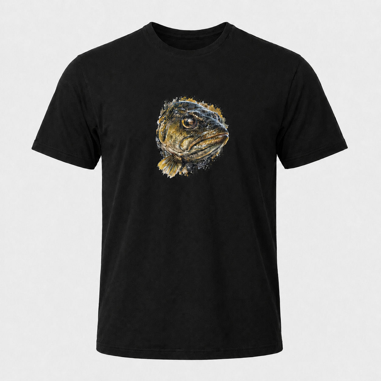 Hardstone Yırtıcı Balık Baskılı %100 Pamuk T-Shirt