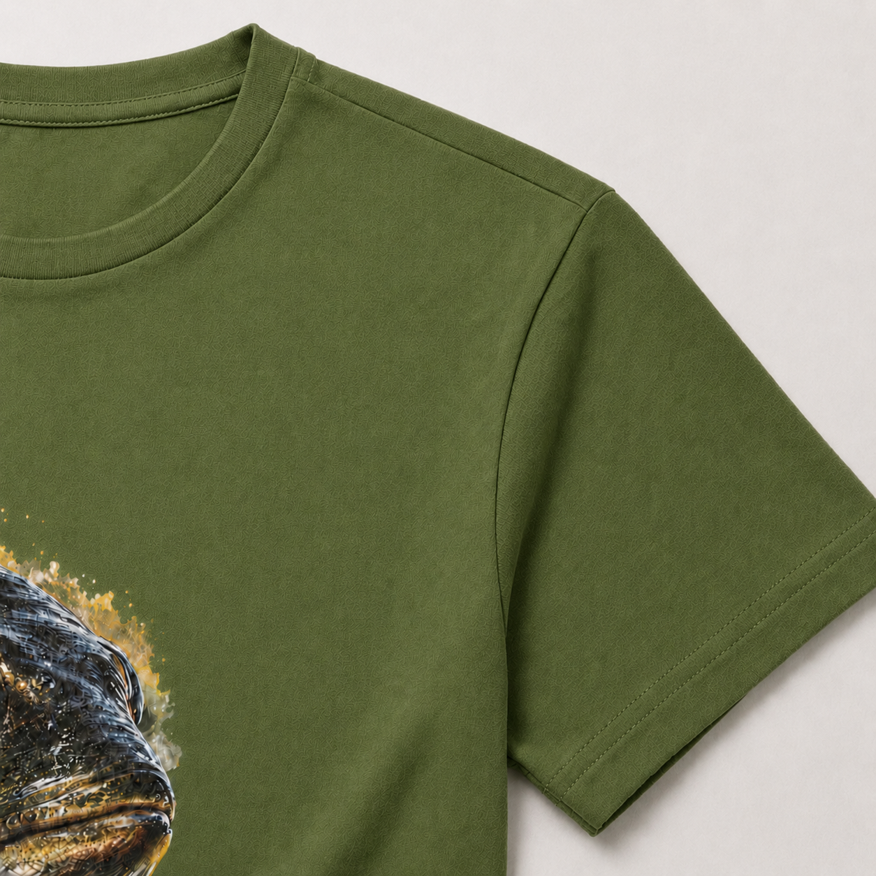 Hardstone Yırtıcı Balık Baskılı %100 Pamuk T-Shirt