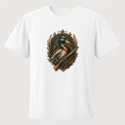 Hardstone Yeşilbaş Ördek Baskılı %100 Pamuk T-Shirt