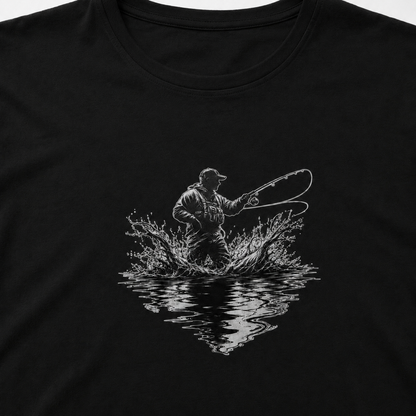 Hardstone At-Çek Balıkçı Baskılı %100 Pamuk T-Shirt