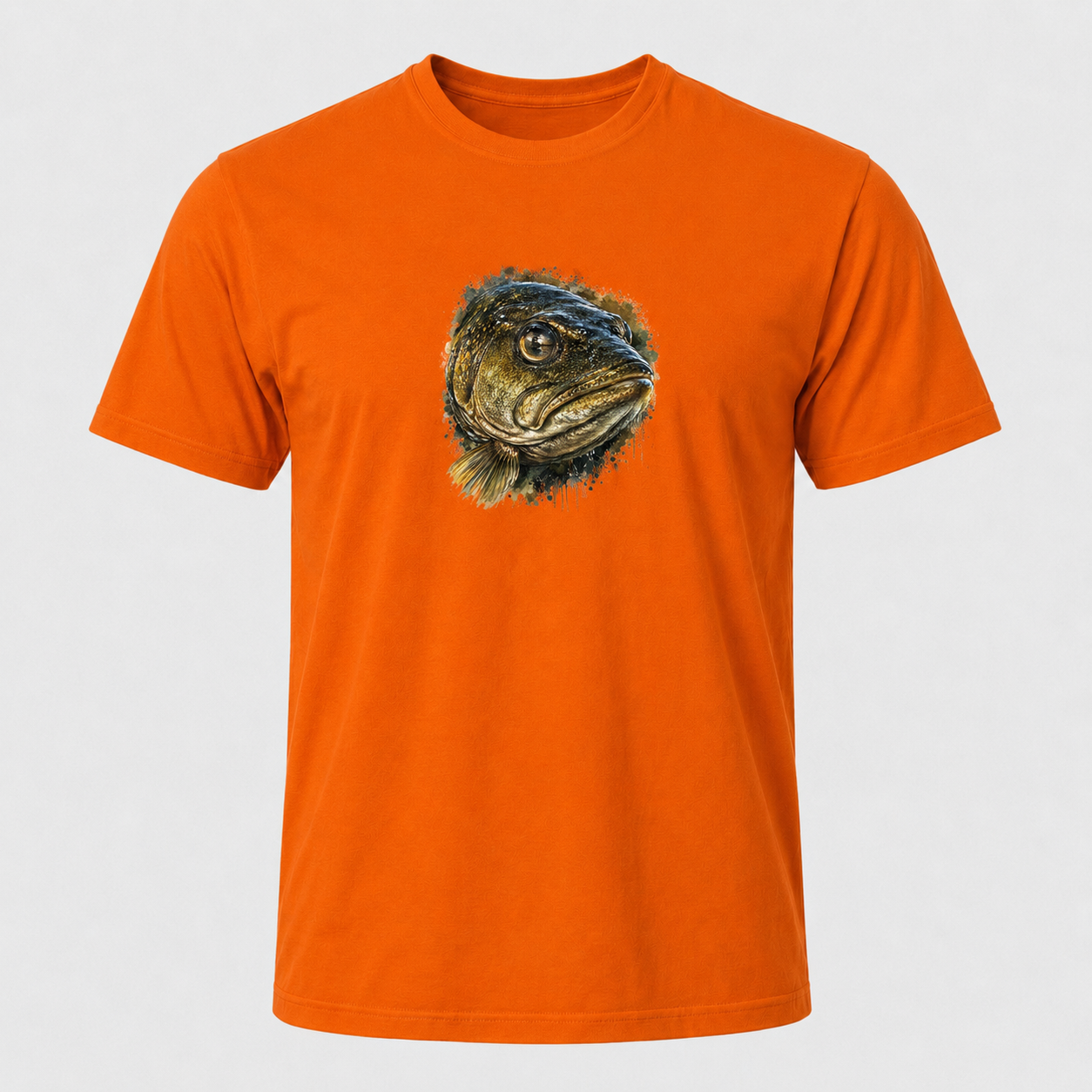 Hardstone Yırtıcı Balık Baskılı %100 Pamuk T-Shirt