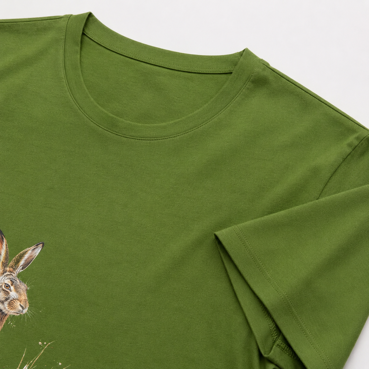Hardstone Koşan Tavşan Baskılı %100 Pamuk T-Shirt ürün detay görseli