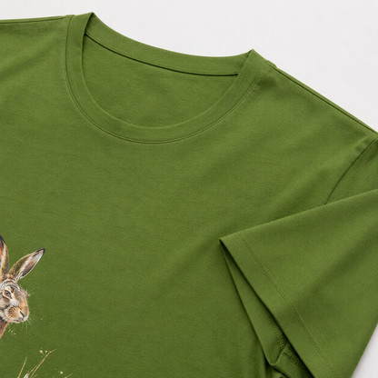 Hardstone Koşan Tavşan Baskılı %100 Pamuk T-Shirt ürün detay görseli