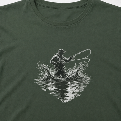 Hardstone At-Çek Balıkçı Baskılı %100 Pamuk T-Shirt