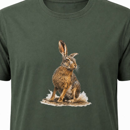 Hardstone Yabani Tavşan Baskılı %100 Pamuk T-Shirt ürün detay görseli