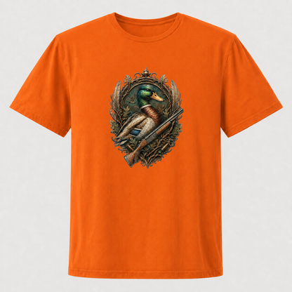 Hardstone Yeşilbaş Ördek Baskılı %100 Pamuk T-Shirt