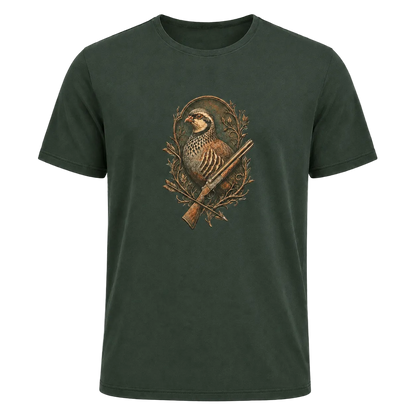 Hardstone Tüfekli Keklik Baskılı %100 Pamuk T-Shirt ürün ana görseli