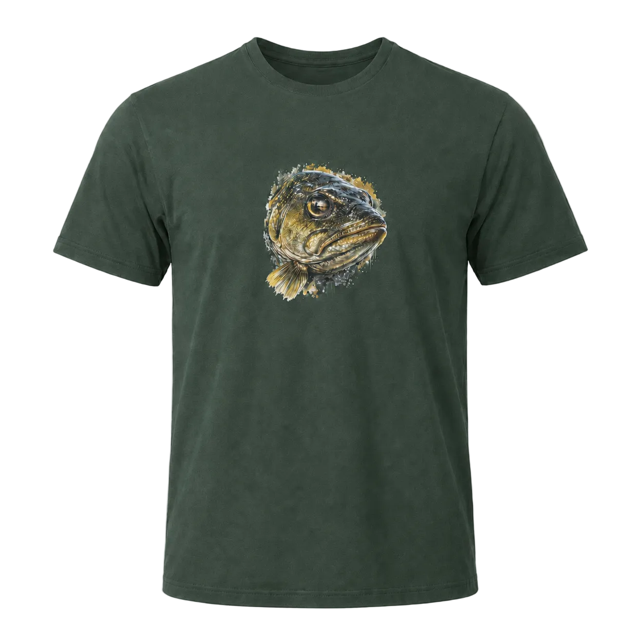Hardstone Yırtıcı Balık Baskılı %100 Pamuk T-Shirt ürün ana görseli