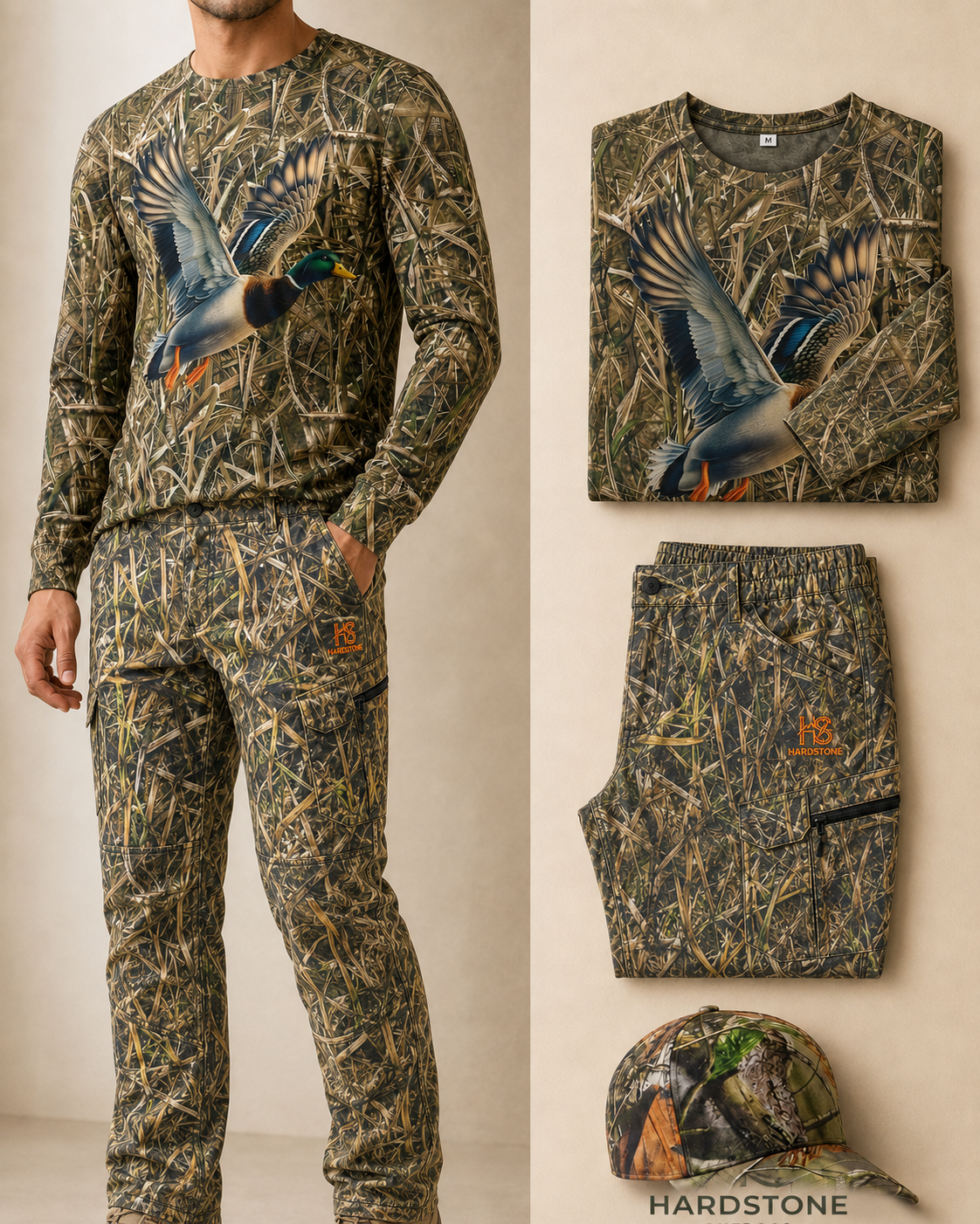 Hardstone Outdoor Sazlık Desen Arazi Kombini