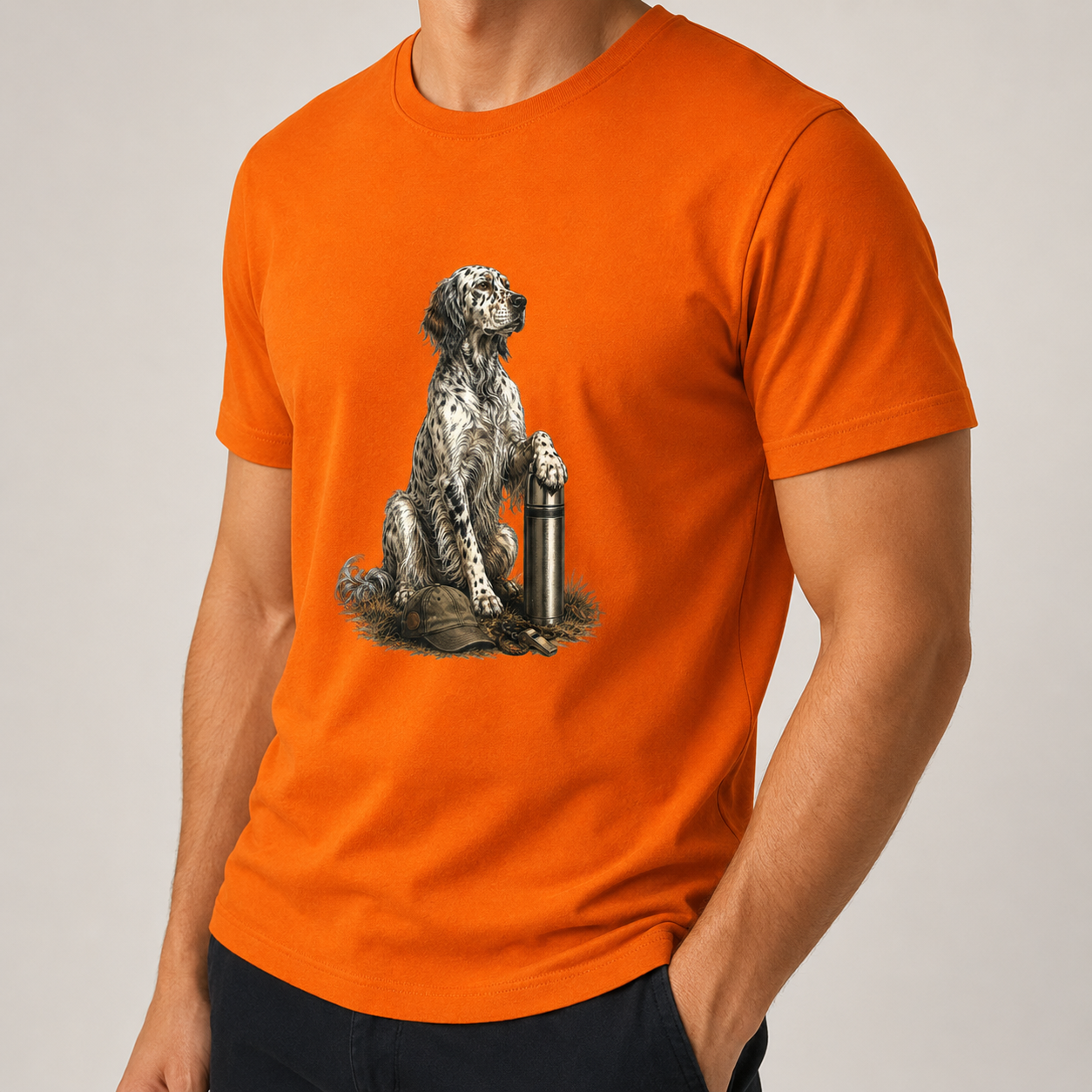 Hardstone Setter Baskılı %100 Pamuk T-Shirt