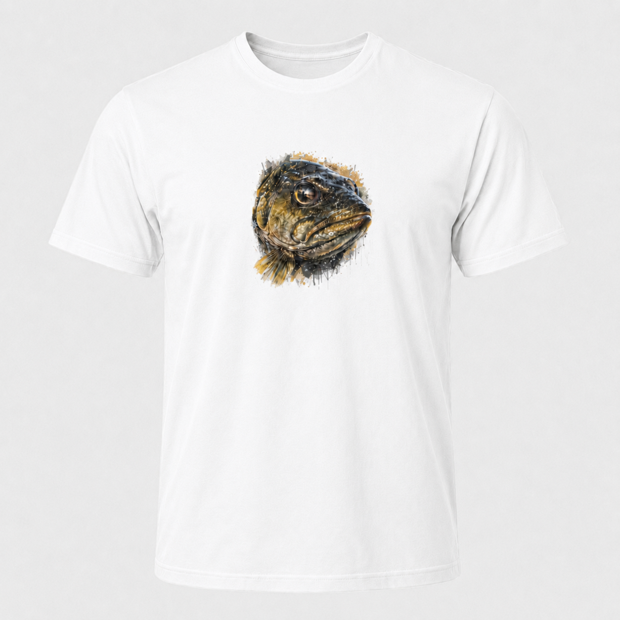 Hardstone Yırtıcı Balık Baskılı %100 Pamuk T-Shirt