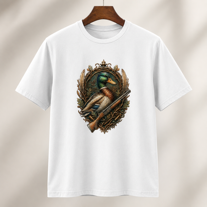 Hardstone Yeşilbaş Ördek Baskılı %100 Pamuk T-Shirt