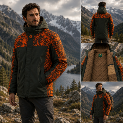 Hardstone Neon / Haki Dijital Kamuflaj Mont