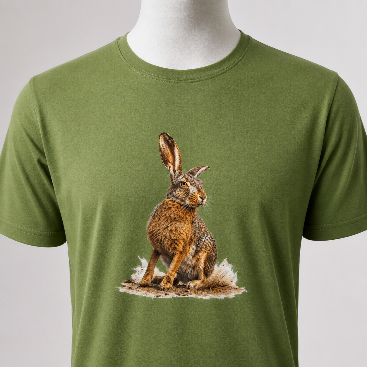 Hardstone Yabani Tavşan Baskılı %100 Pamuk T-Shirt