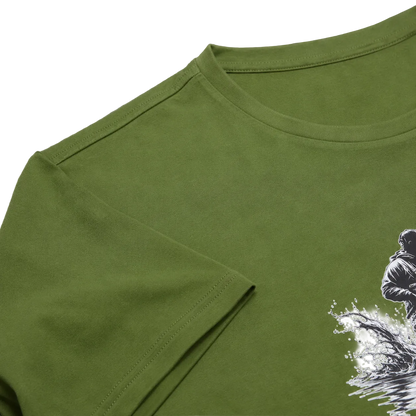 Hardstone At-Çek Balıkçı Baskılı %100 Pamuk T-Shirt ürün detay görseli