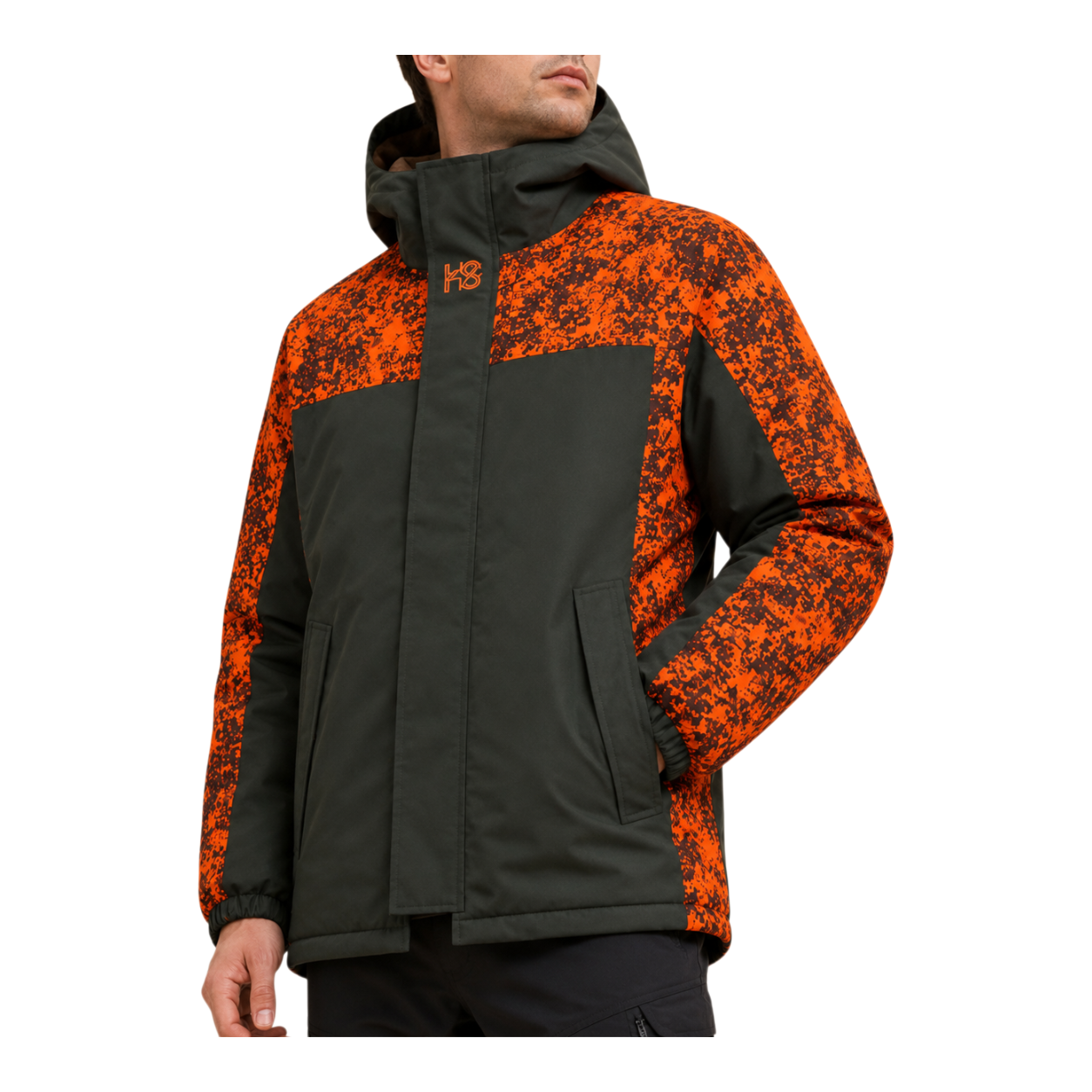 Hardstone Neon / Haki Dijital Kamuflaj Mont