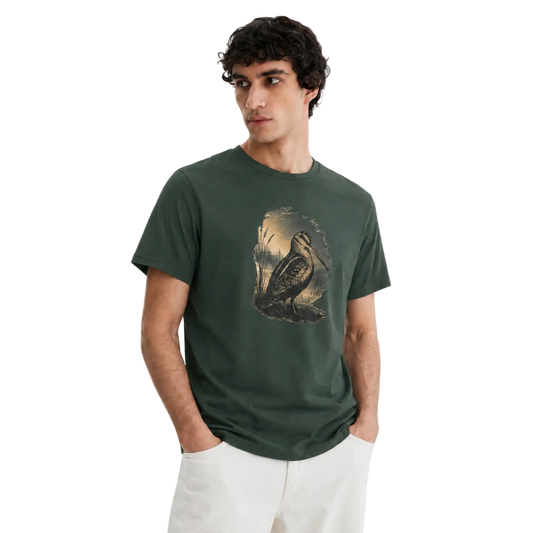 Hardstone Çulluk Kuşu Baskılı %100 Pamuk T-Shirt ürün ana görseli