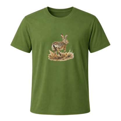 Hardstone Koşan Tavşan Baskılı %100 Pamuk T-Shirt ürün ana görseli