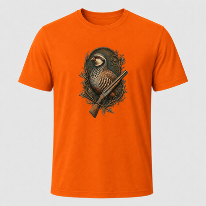 Hardstone Tüfekli Keklik Baskılı %100 Pamuk T-Shirt